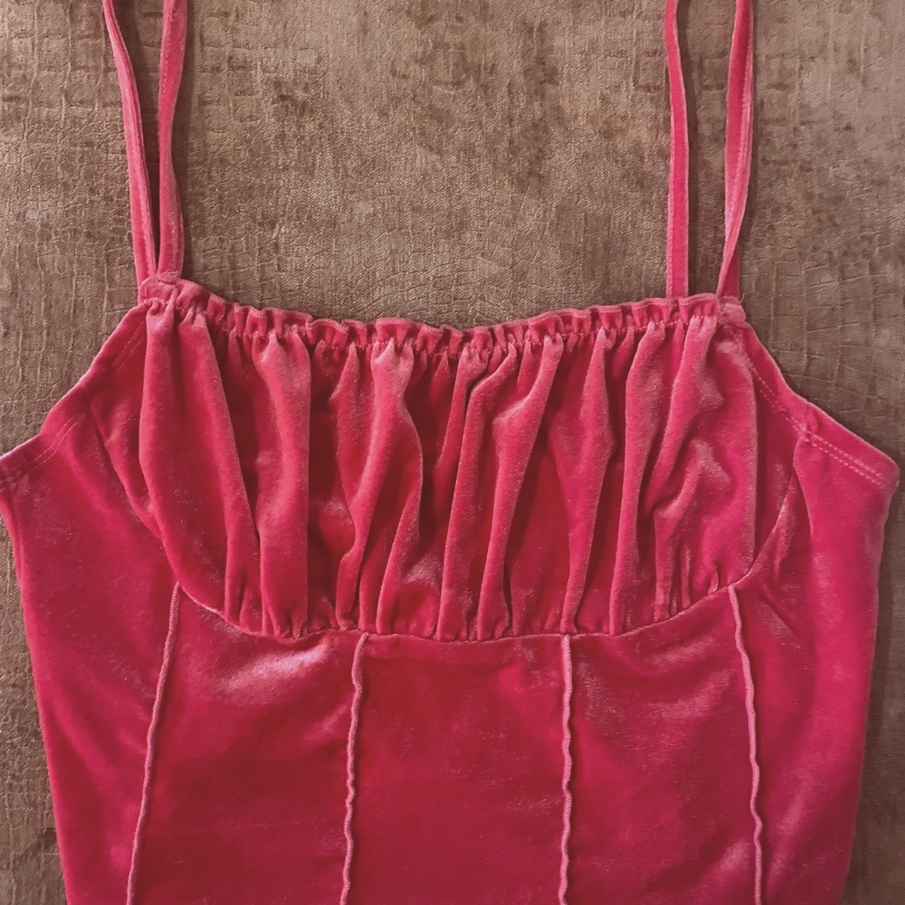 Velvet Crop Top
